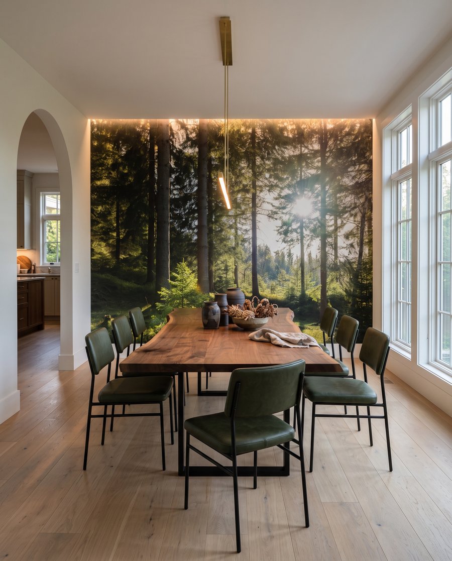 Zonlicht op groen mos — interieur 5