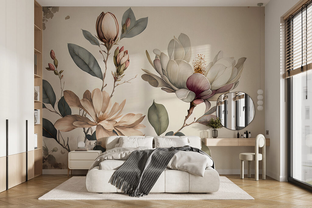 Bloemen aan zachte aquareltakken — interieur 4