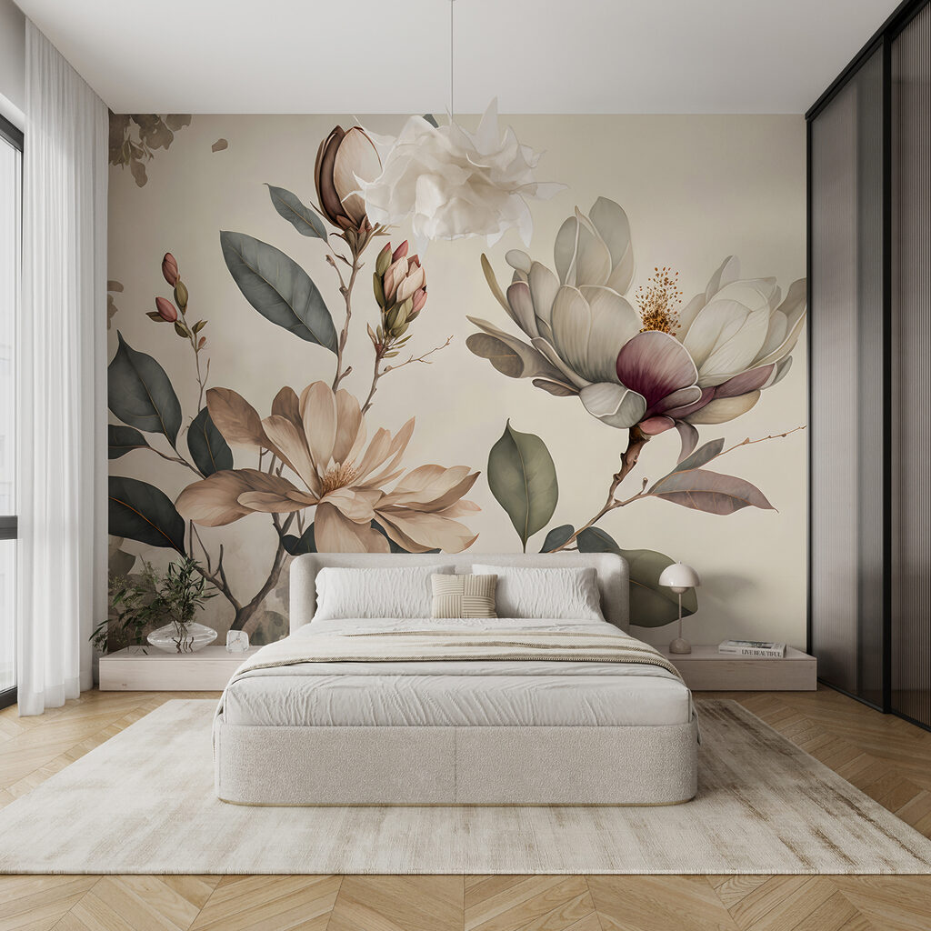 Bloemen aan zachte aquareltakken — interieur 5