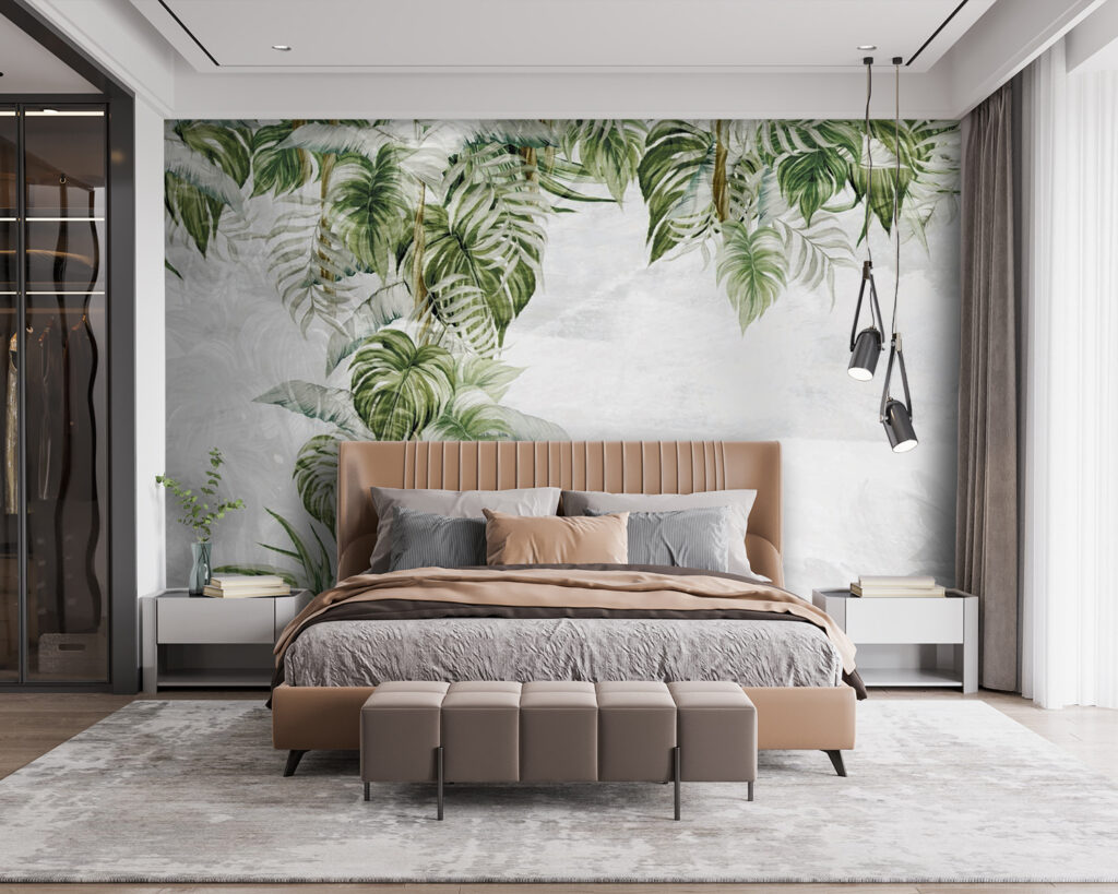 Hangende junglebladeren als rand — interieur 2