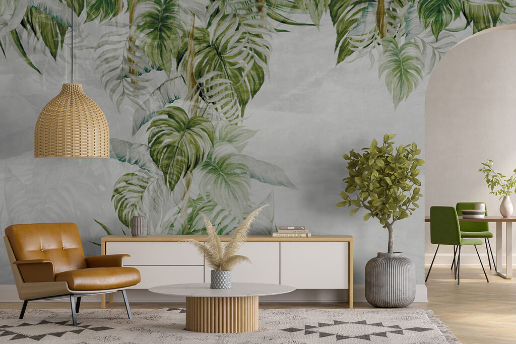 Hangende junglebladeren als rand — interieur 11