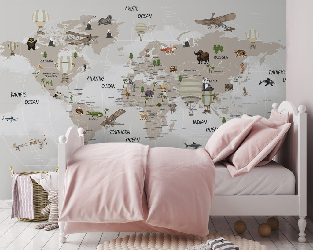 Wereldreis met dieren, vliegtuigen — interieur 2