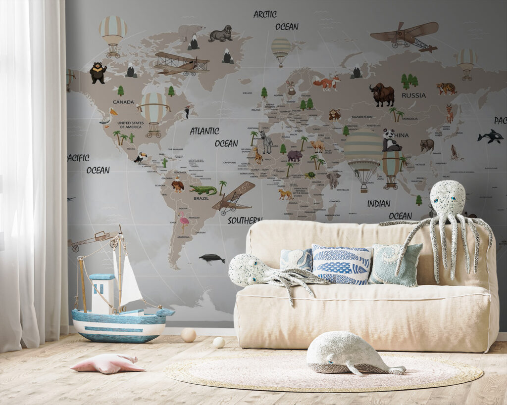 Wereldreis met dieren, vliegtuigen — interieur 5