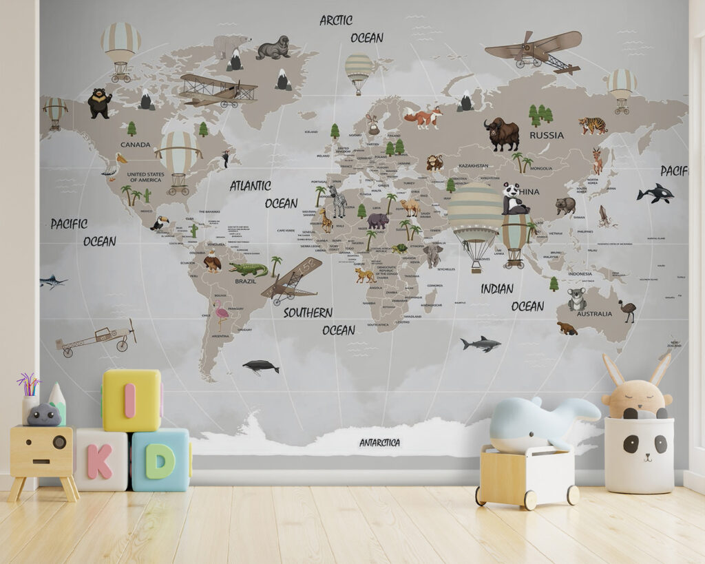 Wereldreis met dieren, vliegtuigen — interieur 7