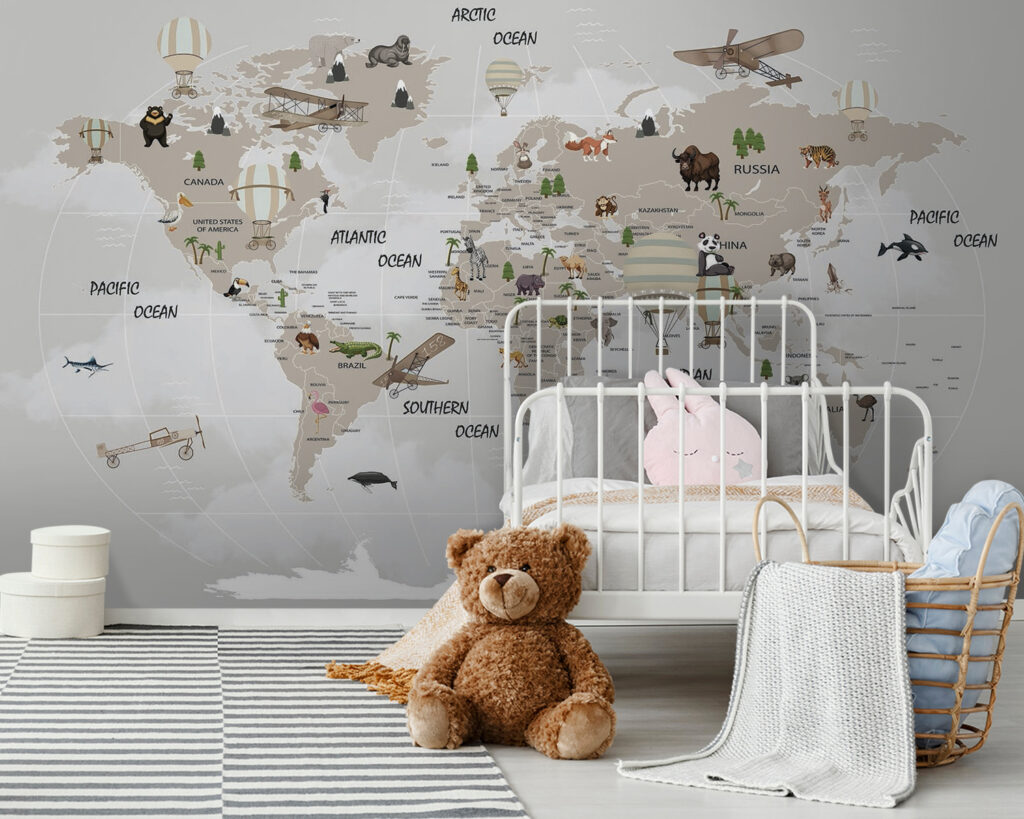 Wereldreis met dieren, vliegtuigen — interieur 8
