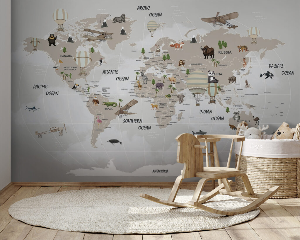 Wereldreis met dieren, vliegtuigen — interieur 9