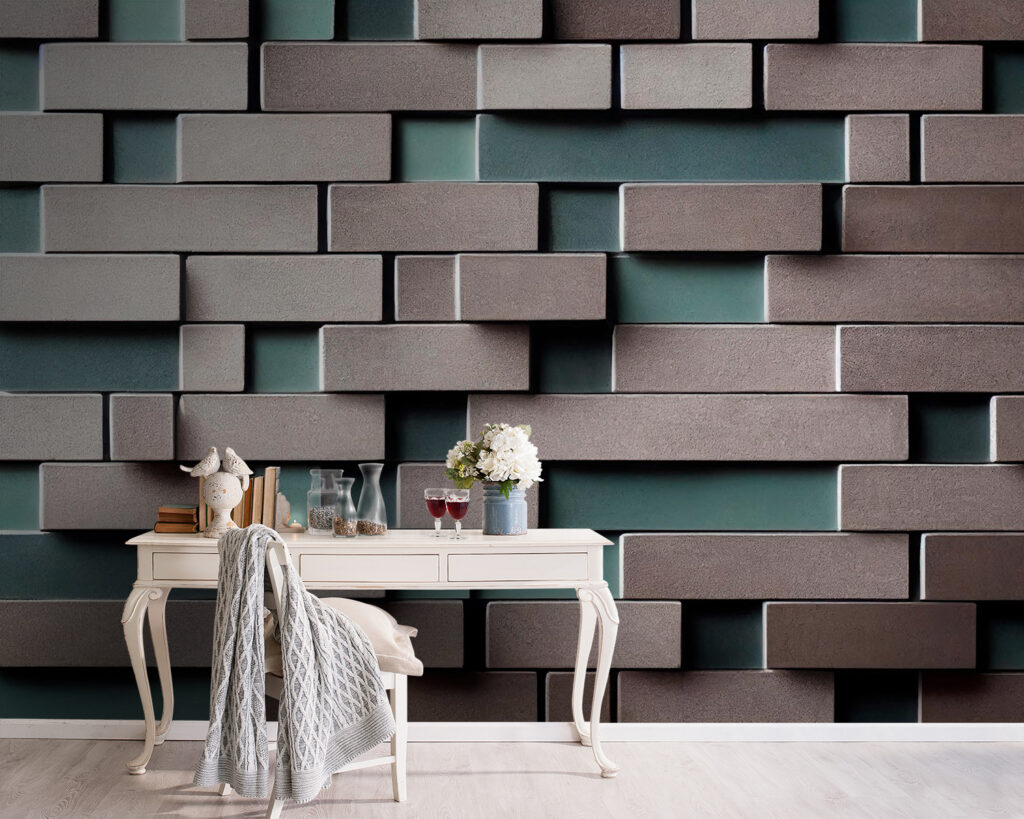 Baksteenblokken met open voegen — interieur 9