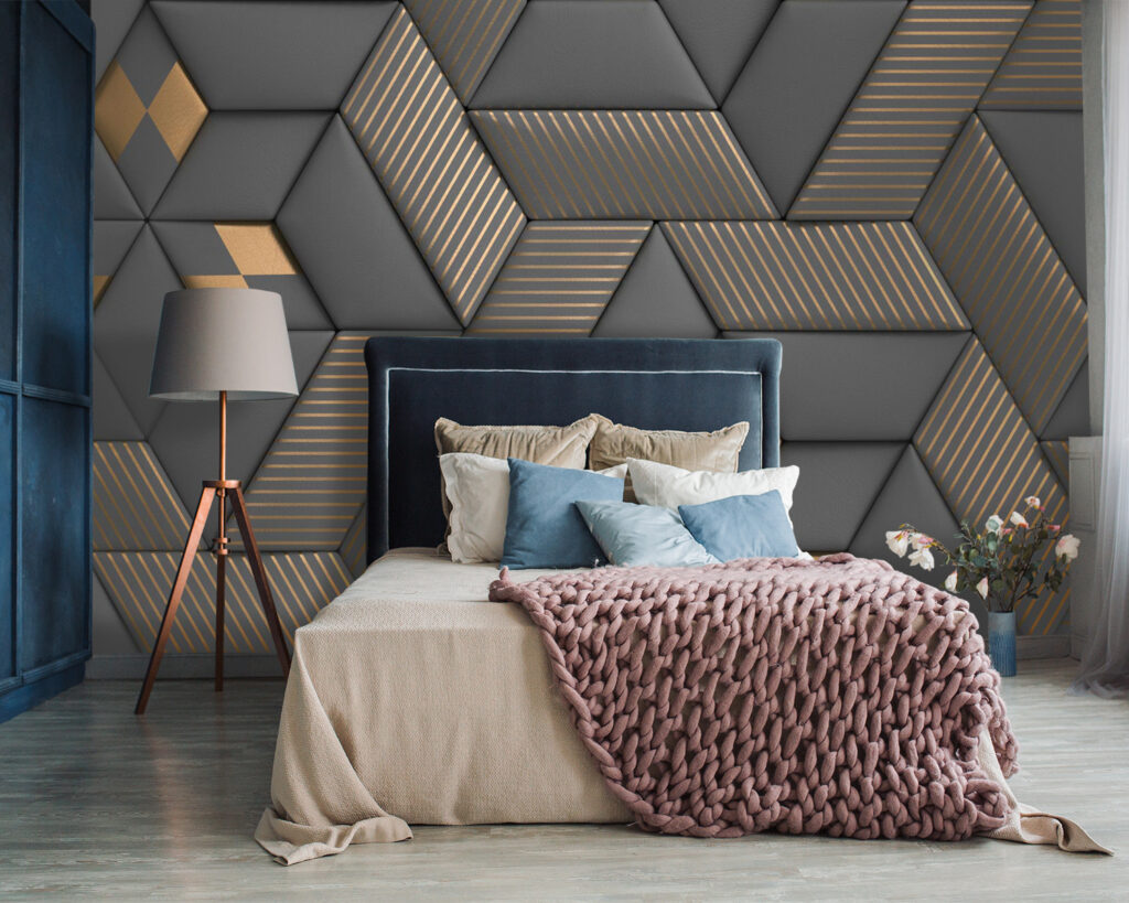 Donkere kubussen, gouden ribben — interieur 4