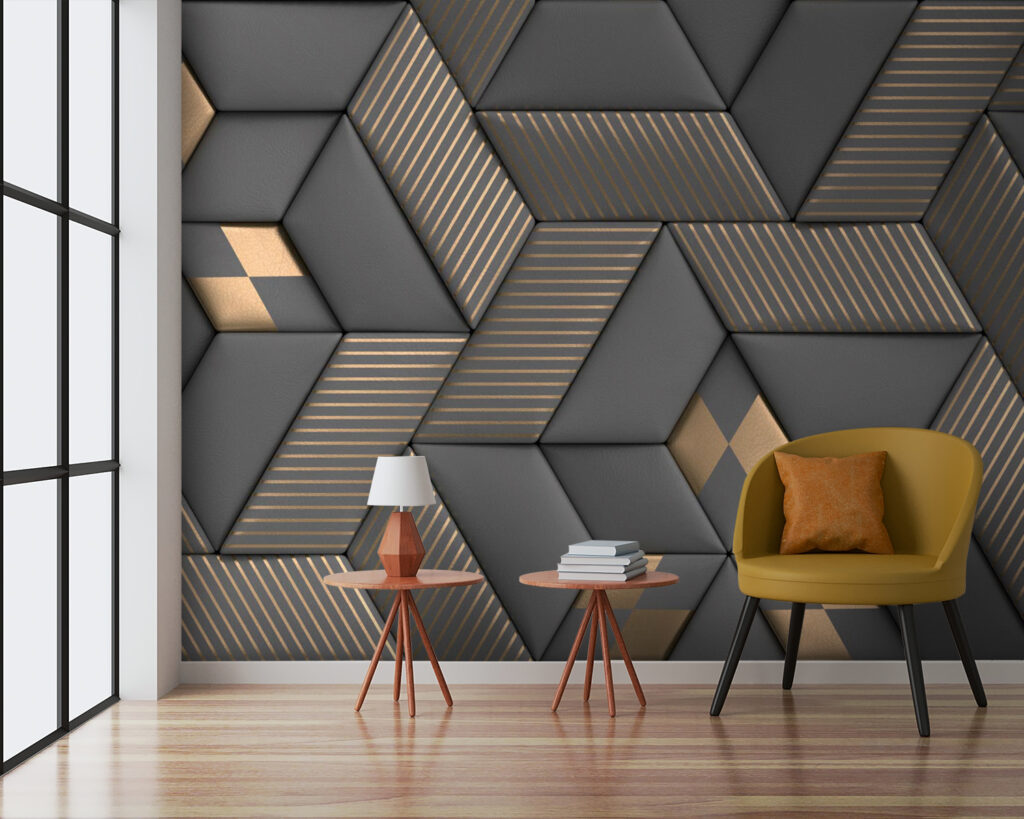 Donkere kubussen, gouden ribben — interieur 6