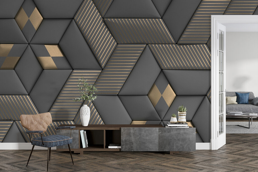 Donkere kubussen, gouden ribben — interieur 10
