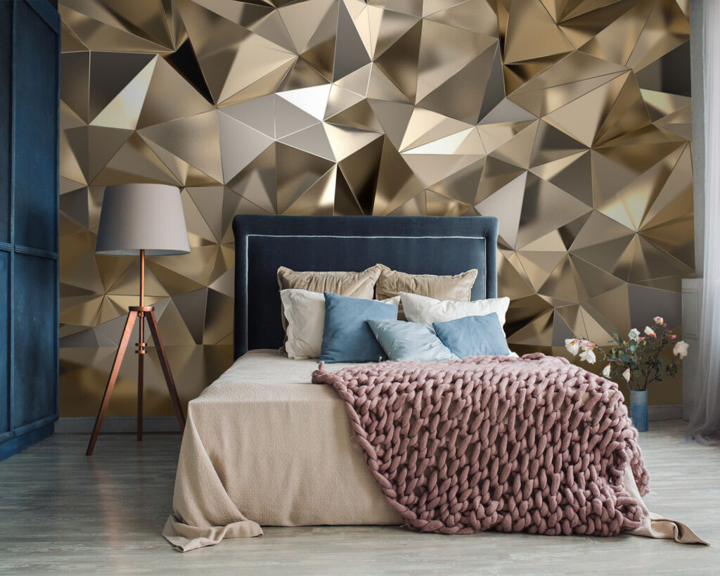 Gouden facetten boven spiegeling — interieur 2