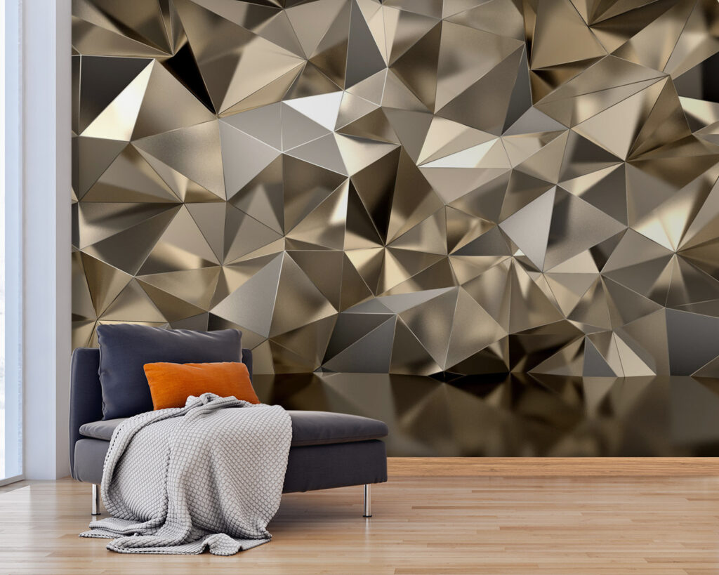 Gouden facetten boven spiegeling — interieur 3