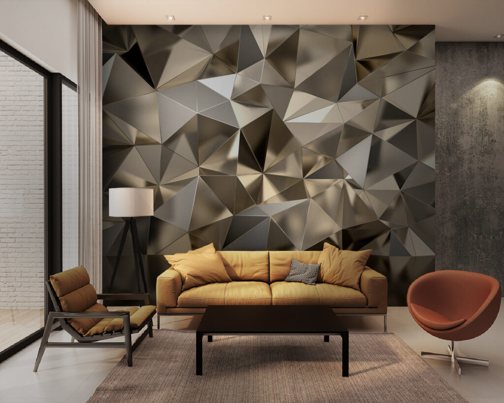 Gouden facetten boven spiegeling — interieur 4