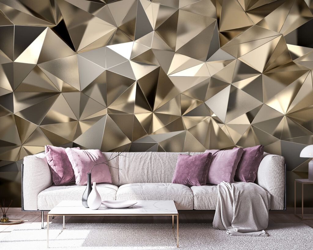 Gouden facetten boven spiegeling — interieur 6
