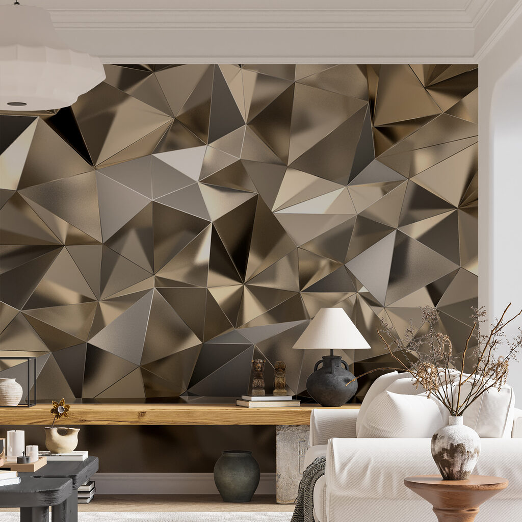 Gouden facetten boven spiegeling — interieur 11
