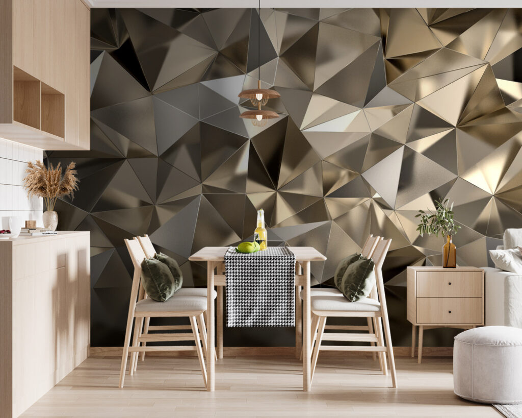 Gouden facetten boven spiegeling — interieur 8
