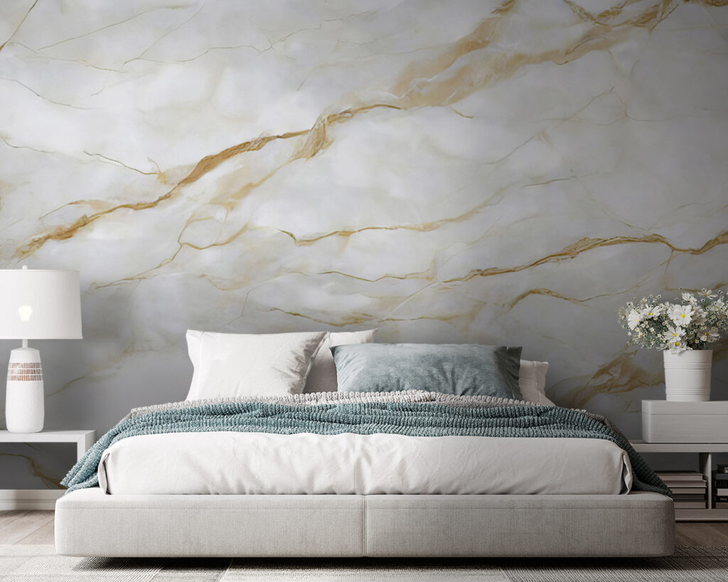 Goudkleurige aders trekken horizontaal — interieur 1