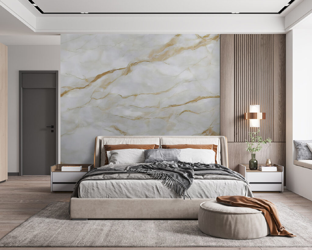Goudkleurige aders trekken horizontaal — interieur 3
