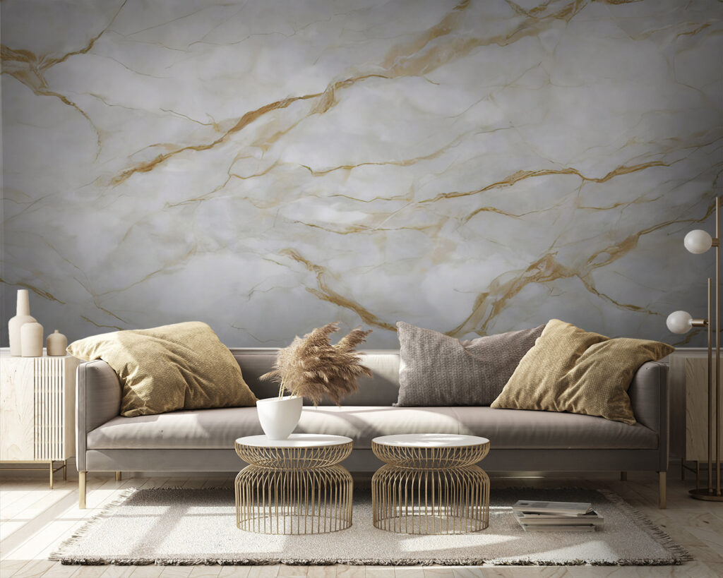 Goudkleurige aders trekken horizontaal — interieur 6