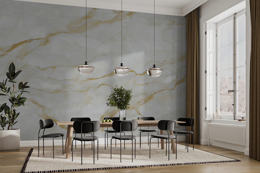 Goudkleurige aders trekken horizontaal — interieur 11