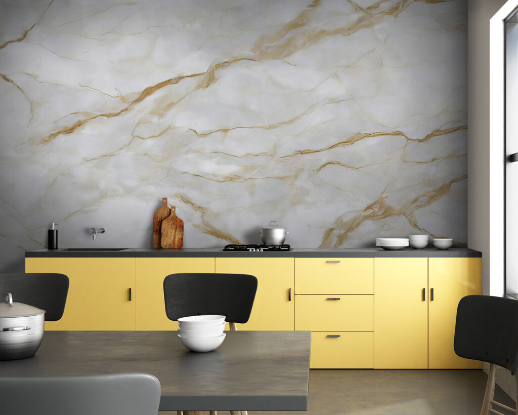 Goudkleurige aders trekken horizontaal — interieur 8