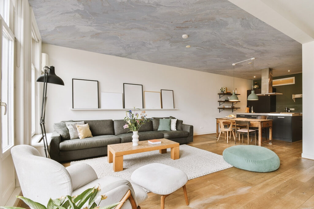 Bleke steenlagen in vegen — interieur 10