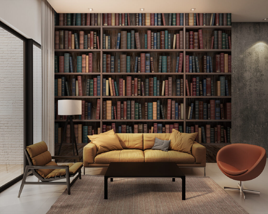 Boeken rond stille hoeken — interieur 6