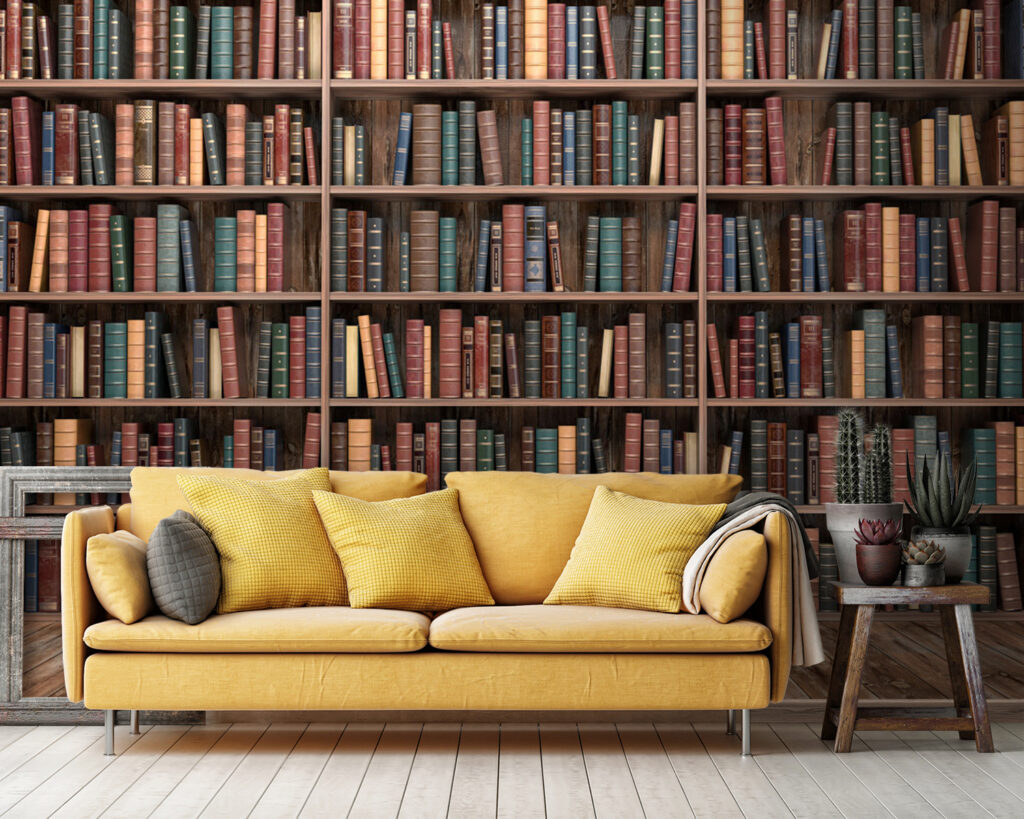 Boeken rond stille hoeken — interieur 8