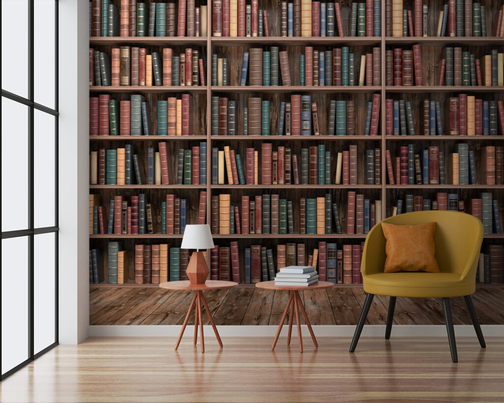 Boeken rond stille hoeken — interieur 7