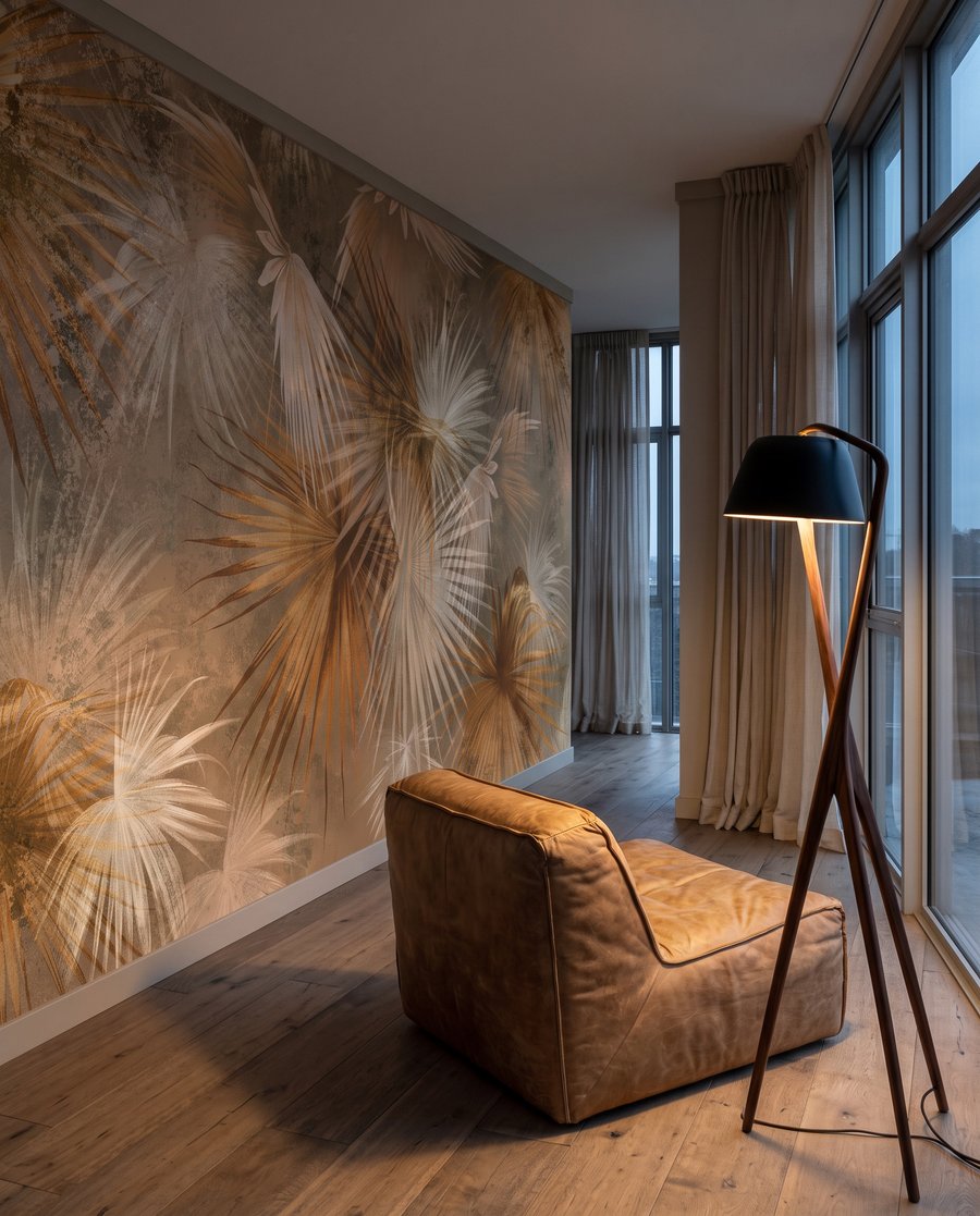 Een waaier van zandpalmen — interieur 3