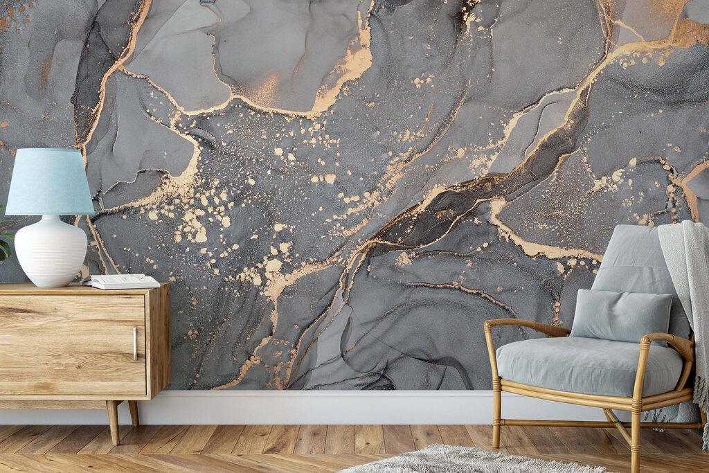 Elegant abstract ontwerp met vloeibare kunst — interieur 4