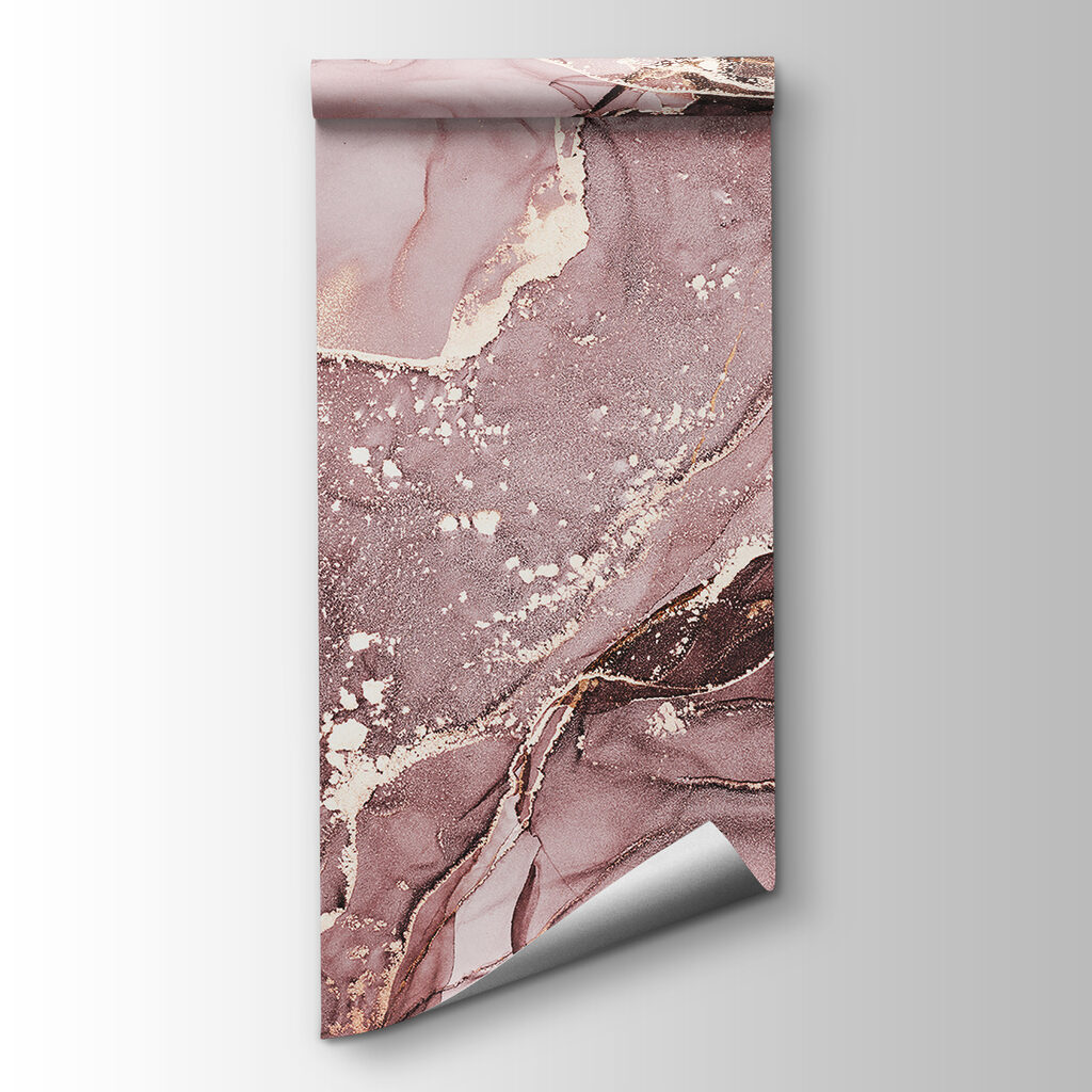 Abstracte wervelingen in zachte roze tinten — productweergave