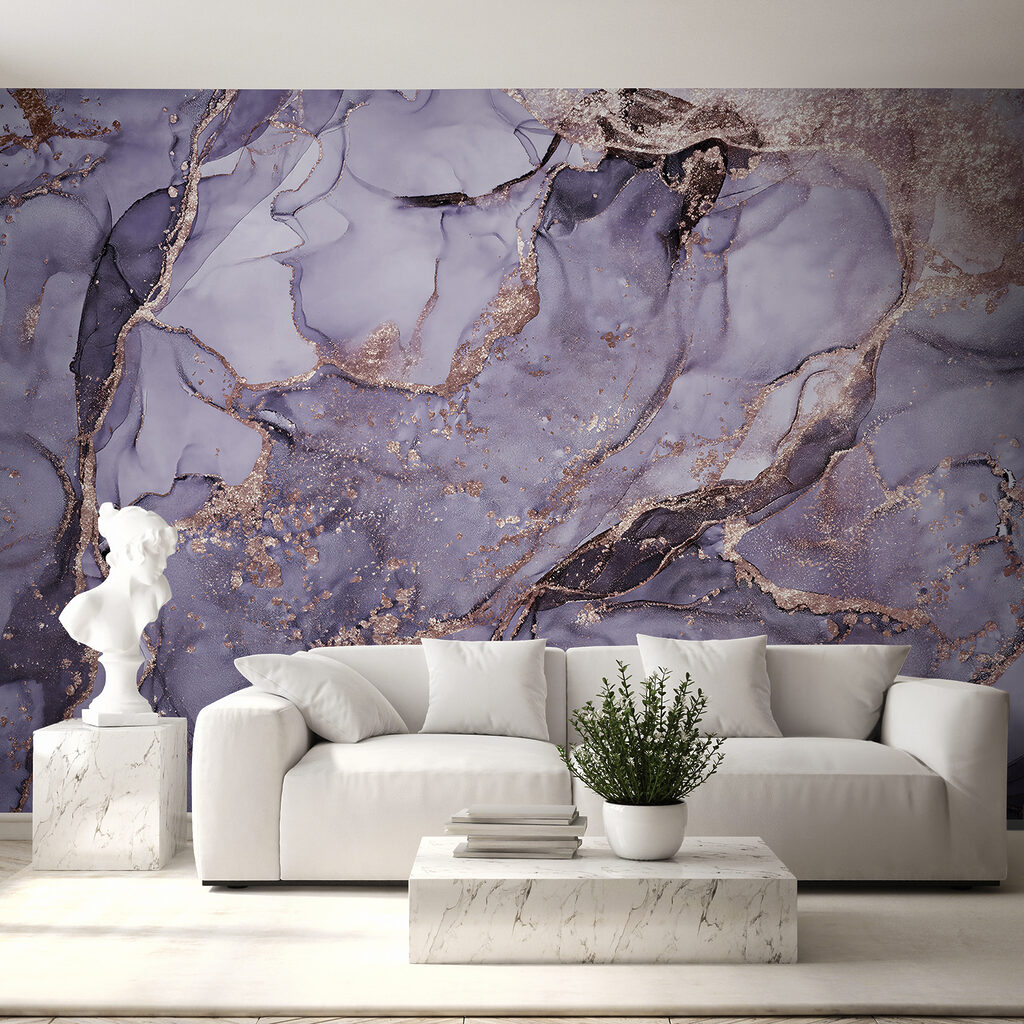 Elegante krullen in zachte paarse tinten — interieur 2
