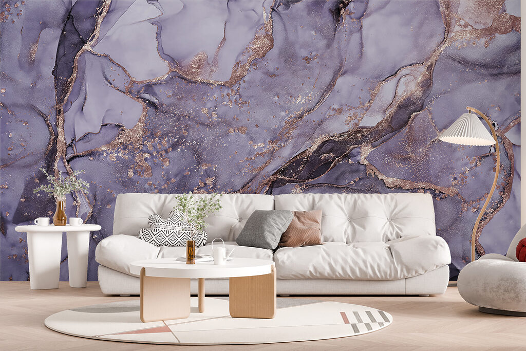 Elegante krullen in zachte paarse tinten — interieur 3