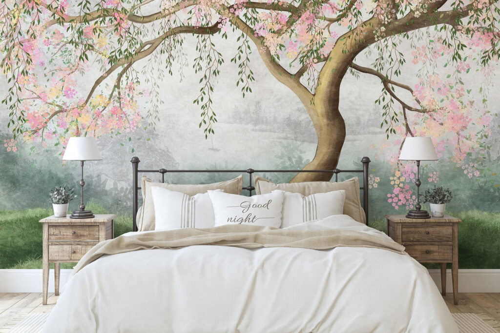 Boom in bloeiende nevel — interieur 1