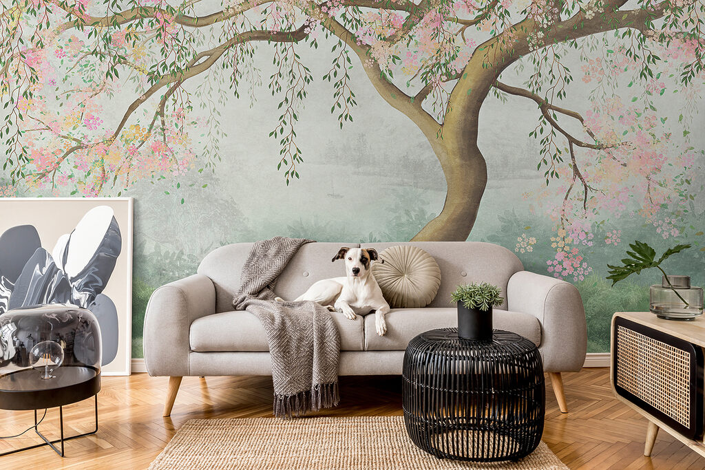 Boom in bloeiende nevel — interieur 3