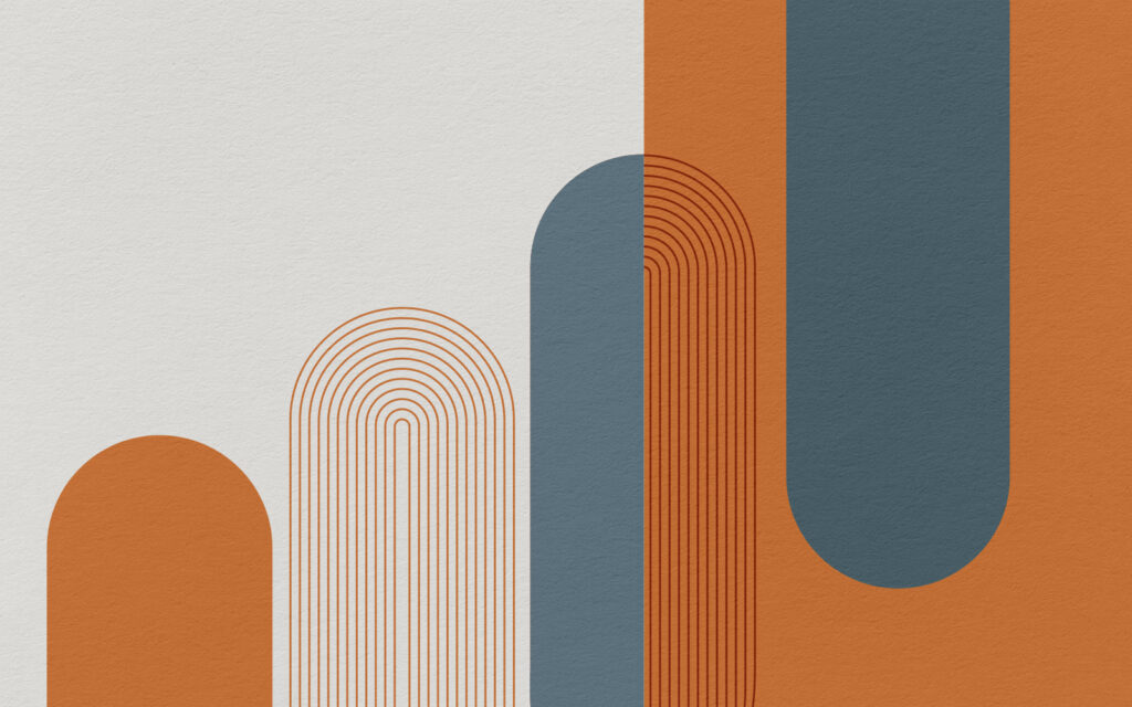 Kleurrijke kunst met lijnen — volledig ontwerp