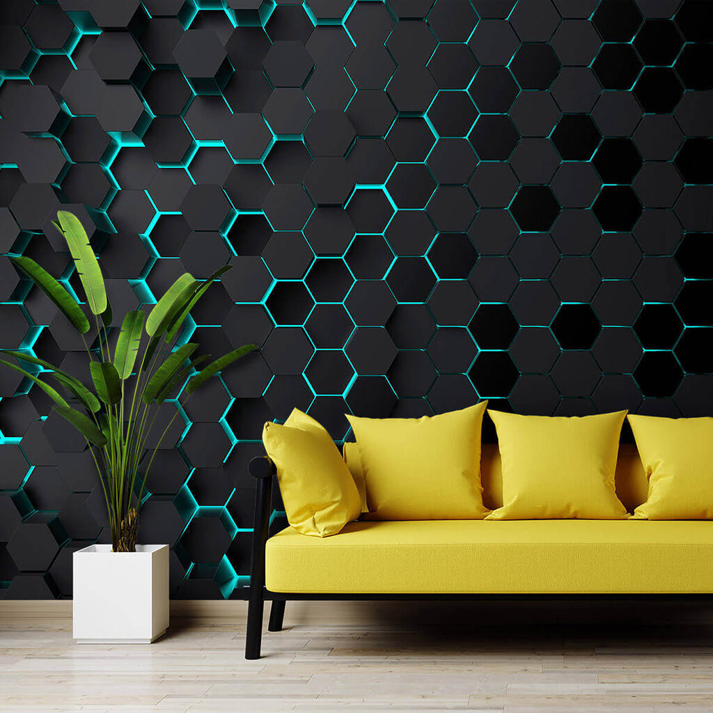 Licht in zeshoeken — interieur 2