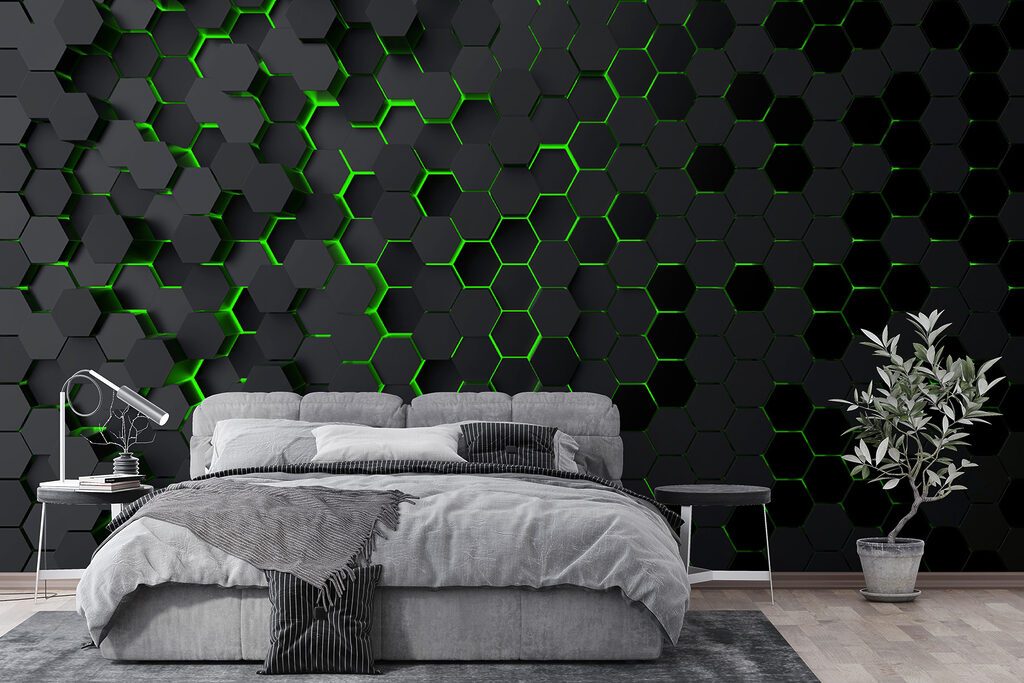 Licht in zeshoeken — interieur 2
