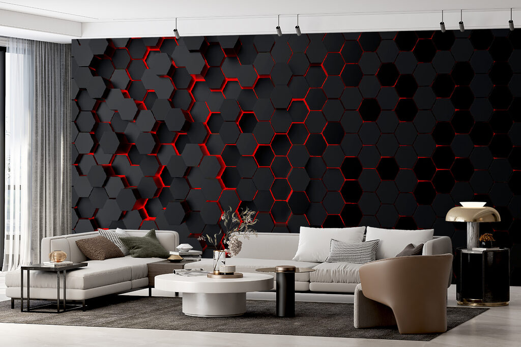 Licht in zeshoeken — interieur 2
