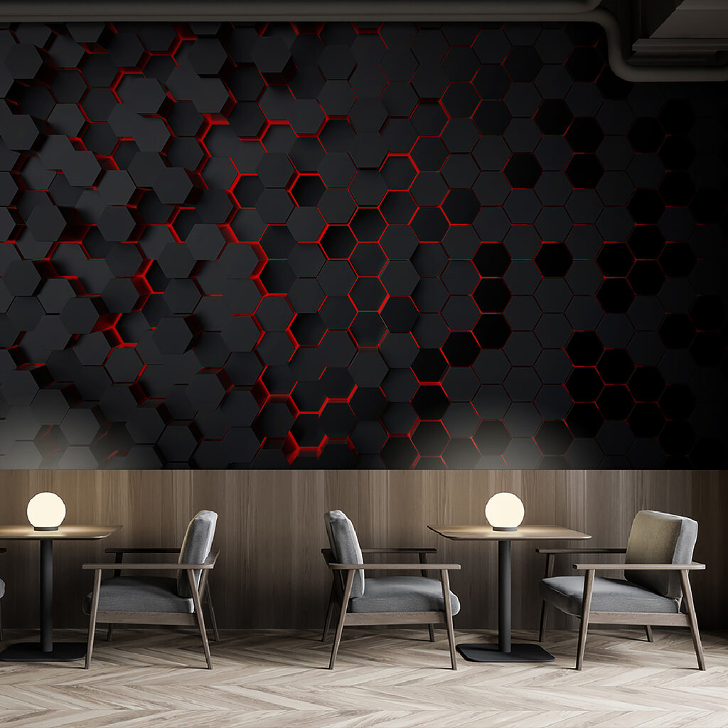 Licht in zeshoeken — interieur 3