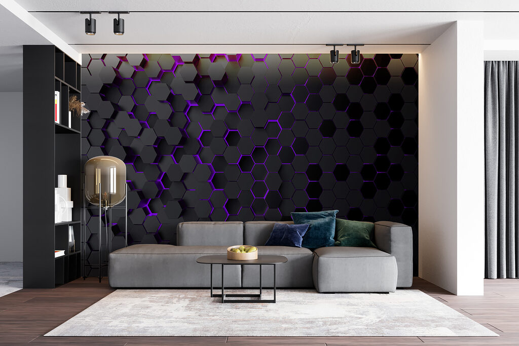 Licht in zeshoeken — interieur 2