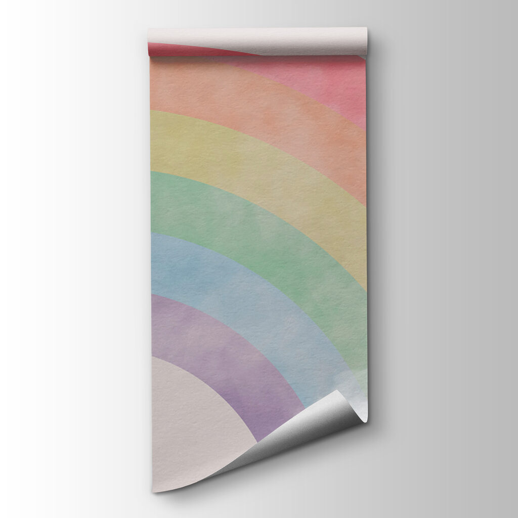 Regenboog in zachte aquarel — productweergave