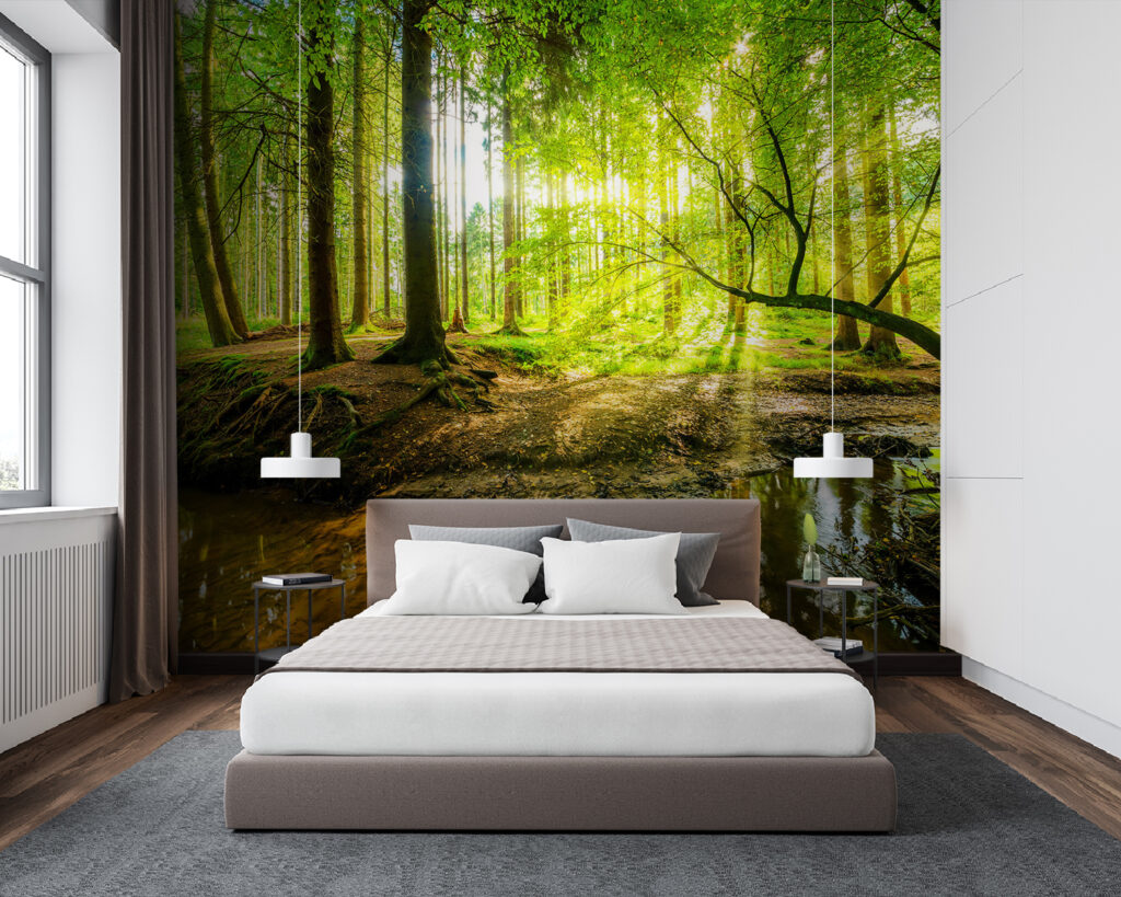Beek in een bos — interieur 1