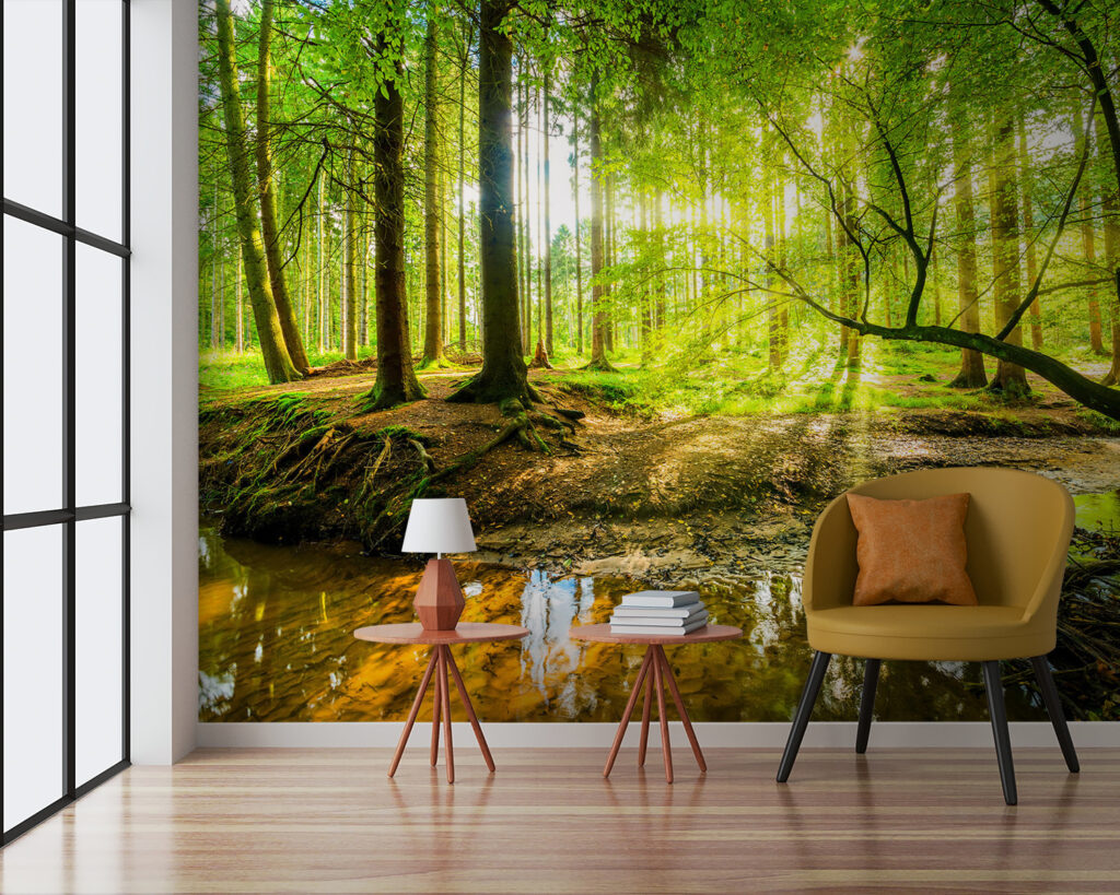 Beek in een bos — interieur 2