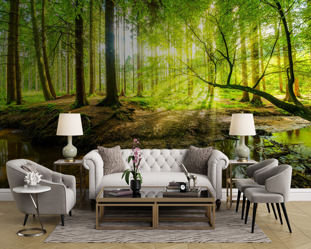 Beek in een bos — interieur 3