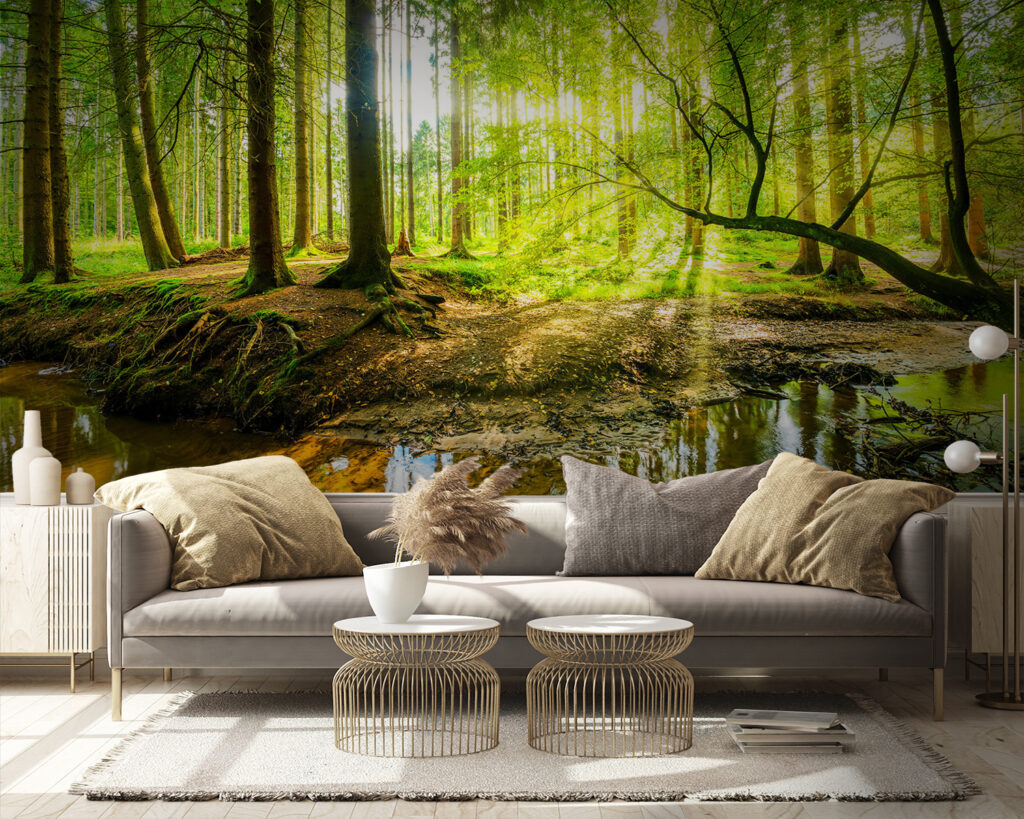 Beek in een bos — interieur 4