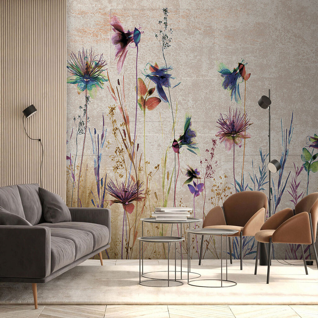 Kleurrijke bloemen in een sereen landschap — interieur 4