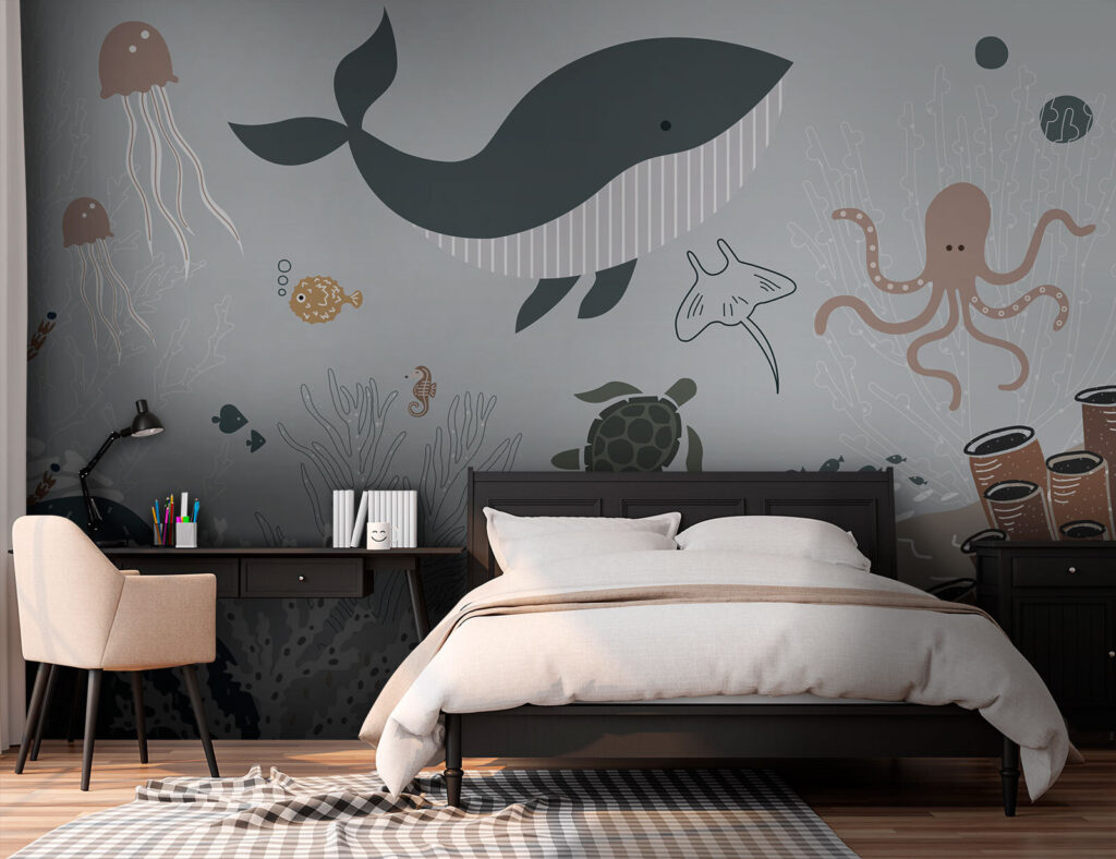 Zeeleven met vissen en zeewier — interieur 2
