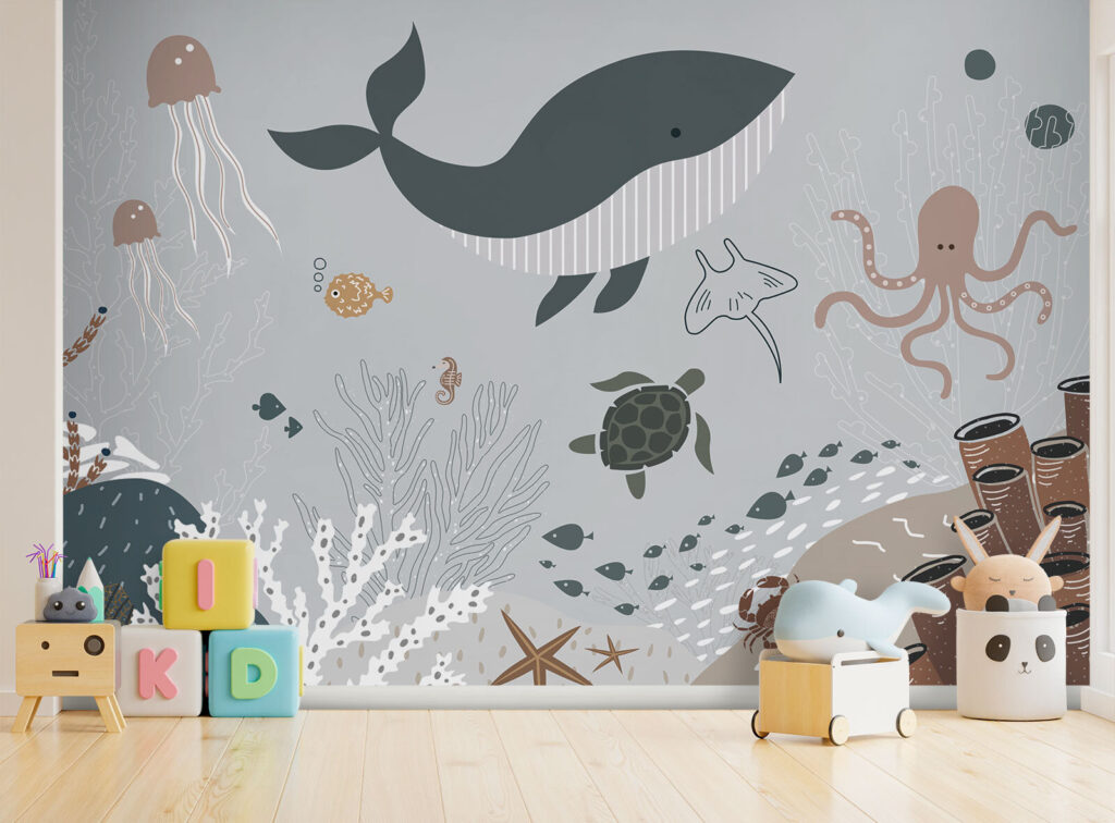 Zeeleven met vissen en zeewier — interieur 3